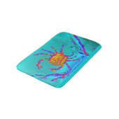 Turquoise Seaside Cool Crab Badmat (Gekanteld)