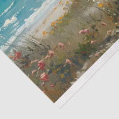 Turquoise Seaside Gypsy Caravan Decoupage Tissuepapier (Detail)