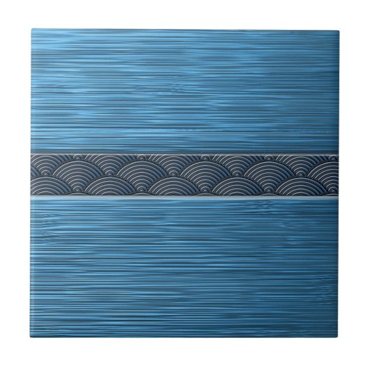 turquoise seigai tegeltje (Voorkant)