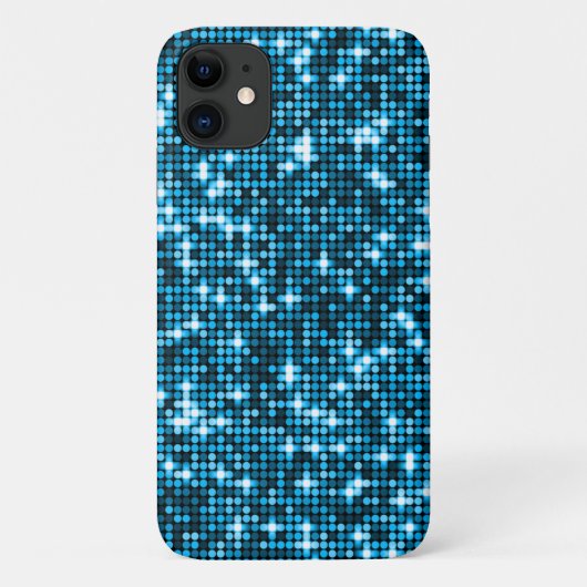 Turquoise Sequins Telefoon Case (Achterkant)