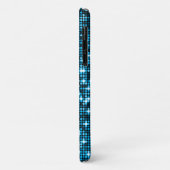 Turquoise Sequins Telefoon Case (Achterkant/links)