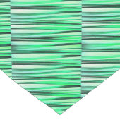 Turquoise Sereniteit Streeppatroon Korte Tafelloper (Hoek)
