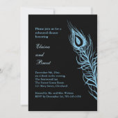 Turquoise Shake your Tail Feathers RehearsalDinner Kaart (Voorkant)