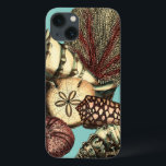 Turquoise Shell en Red Coral Collectie iPhone 13 Hoesje<br><div class="desc">Ga onderwater het zee verkennen met al deze verschillende zeeen wezens. Dit  kunstwerk is een perfecte aanvulling op alle anemonliefhebbers van zee met een levendige turkooisachtergrond en rode accenten op de zeemijlen. Haal vandaag nog uw kunst af op uw product.</div>