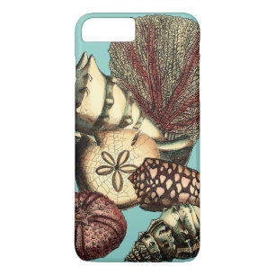 Turquoise Shell en Red Coral Collectie Case-Mate iPhone Case