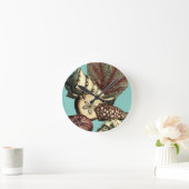 Turquoise Shell en Red Coral Collectie Ronde Klok (Huis)