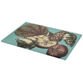 Turquoise Shell en Red Coral Collectie Snijplank (Hoek)