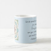 Turquoise Shell Mandala Mok met Citaat (Center)