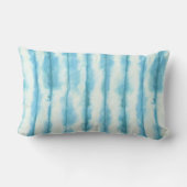 Turquoise Shibori Tie Dye  Kussen (Achterkant)