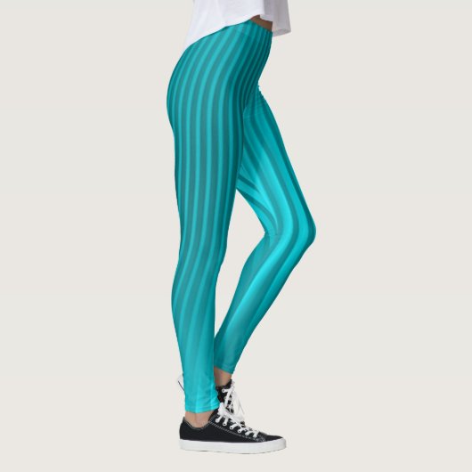 turquoise " silk " - leggings (Rechts)