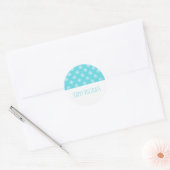 Turquoise Simple Snowflake Holiday Stickers (Envelop)