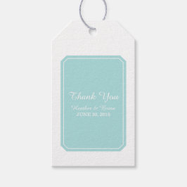 Turquoise Simply Elegant Wedding Cadeaulabel