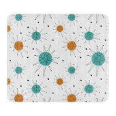 Turquoise Sinaasappel Franciscan Starburst Midden- Snijplank (Voorkant)