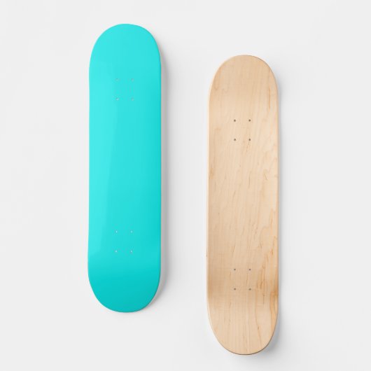 Turquoise  skateboard (Voorkant)