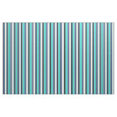 Turquoise, Slate Blue, Mint Cream & Black Lines Stof (Fat Quarter)