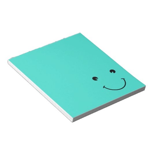 Turquoise Smile Notitieblok (Schuin)
