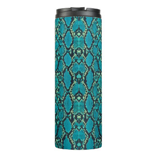 Turquoise Snakeskin Thermosbeker