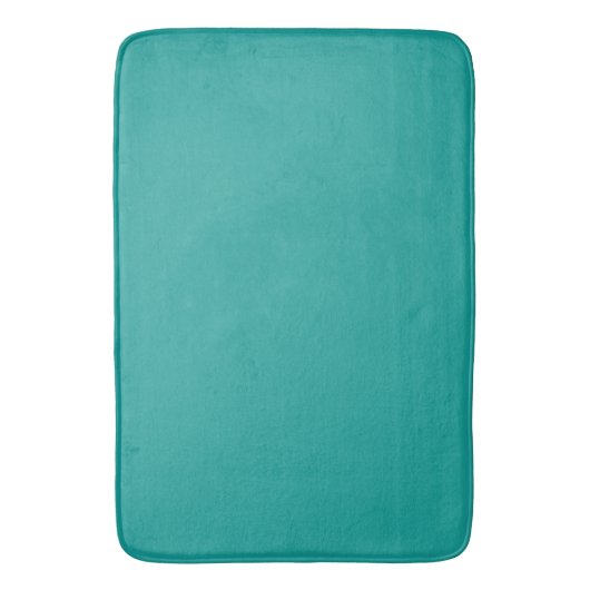 Turquoise Solid Color Badmat (Voorkant Verticaal)