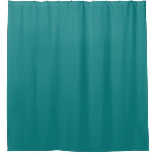 Turquoise Solid Color Douchegordijn (Voorkant)