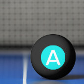 Turquoise Solid Color Pingpongbal (Net)