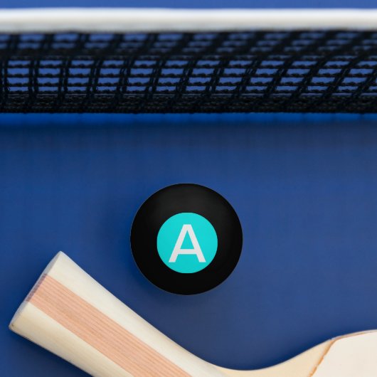 Turquoise Solid Color Pingpongbal (Tafel)