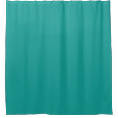 Turquoise Solid Color Shower Curtain Douchegordijn (Voorkant)