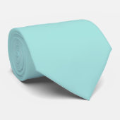 Turquoise Solid Color Wedding Stropdas (Opgerold)