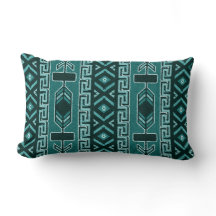 Turquoise Southwest Tribal Aztec Pattern