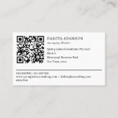 Turquoise Southwestern boho stampatronen QR Visitekaartje (Achterkant)