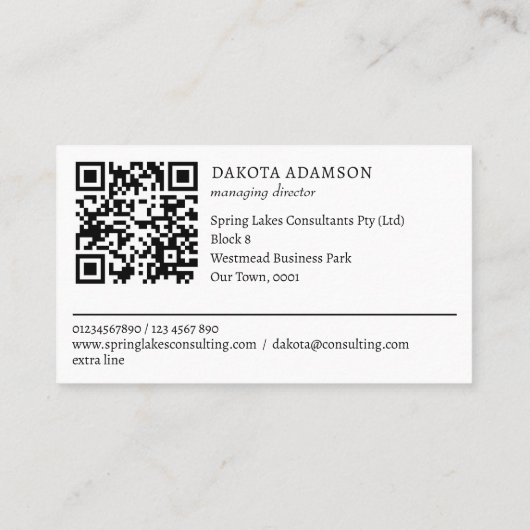 Turquoise Southwestern boho stampatronen QR Visitekaartje (Achterkant)