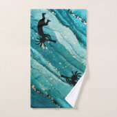Turquoise Southwestern Kokopelli Bath Towel Set Bad Handdoek (Handdoek)