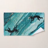 Turquoise Southwestern Kokopelli Bath Towel Set Bad Handdoek (Handdoek)