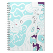 "Turquoise Space" links Notitieboek (Voorkant)