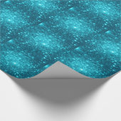 Turquoise Sparkle Cadeaupapier (Hoek)