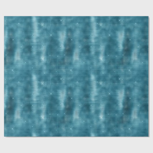Turquoise Sparkle Cadeaupapier (Vlak)