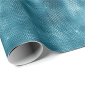 Turquoise Sparkle Cadeaupapier (Rol Hoek)