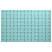 Turquoise Sparkle Cross Fabric Stof (Yard (91,4 cm))