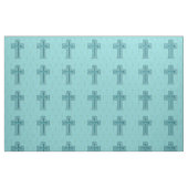 Turquoise Sparkle Cross Fabric Stof (Fat Quarter)