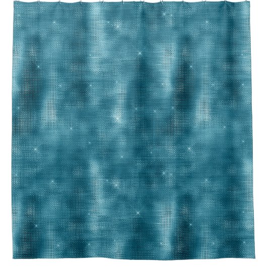 Turquoise Sparkle Douchegordijn (Voorkant)