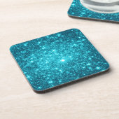 Turquoise Sparkle Drankjes Onderzetter (Linkerzijde)