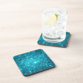 Turquoise Sparkle Drankjes Onderzetter (Rechterzijde)