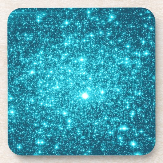 Turquoise Sparkle Drankjes Onderzetter (Voorkant)