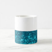 Turquoise Sparkle Koffiemok (Center)