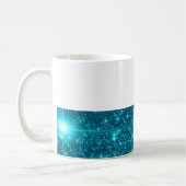 Turquoise Sparkle Koffiemok (Links)