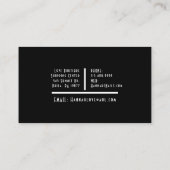 Turquoise Sparkle Nail Salon Glitter Loyaliteit Ka Visitekaartje (Achterkant)