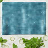 Turquoise Sparkle Theedoek (Gevouwen)
