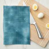 Turquoise Sparkle Theedoek (Quarter Fold)