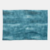 Turquoise Sparkle Theedoek (Horizontaal)