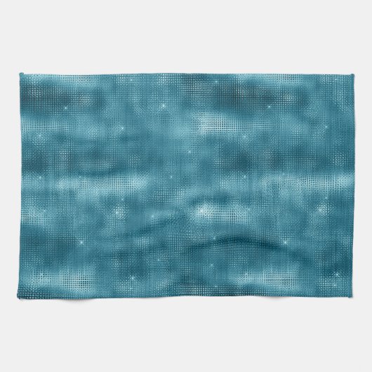 Turquoise Sparkle Theedoek (Horizontaal)