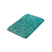 Turquoise Sparkles: Bright Close-up Foundation Badmat (Gekanteld)